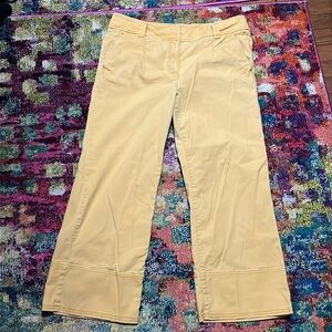 Loft yellow ankle length pants women’s size 10. Super cute.